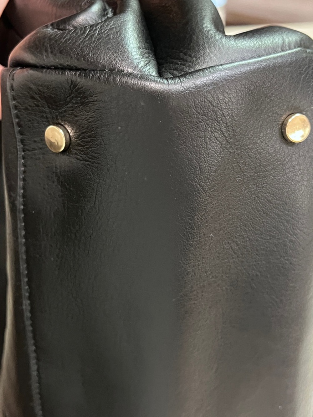 Genuine Leather Black Tote Bag by Antonio Melani - Picture 7 of 8